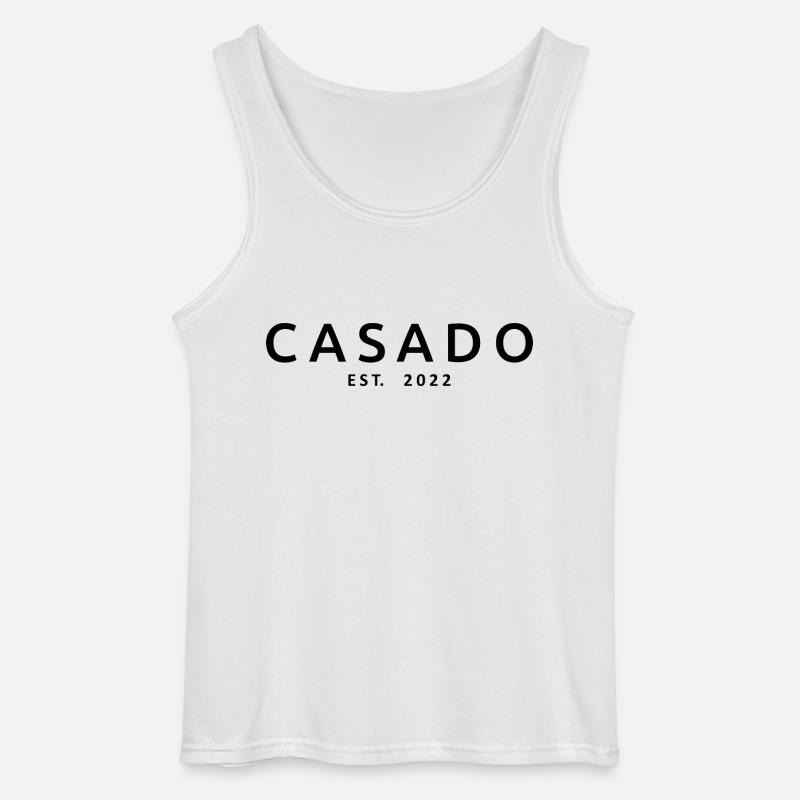 2022 Hochzeit Ehepaar - Gildan Männer Tank Top - Weiß
