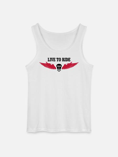 biker - Gildan Men’s Tank Top - white