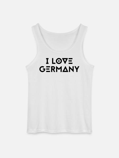 I LOVE GERMANY - Gildan Men’s Tank Top - white
