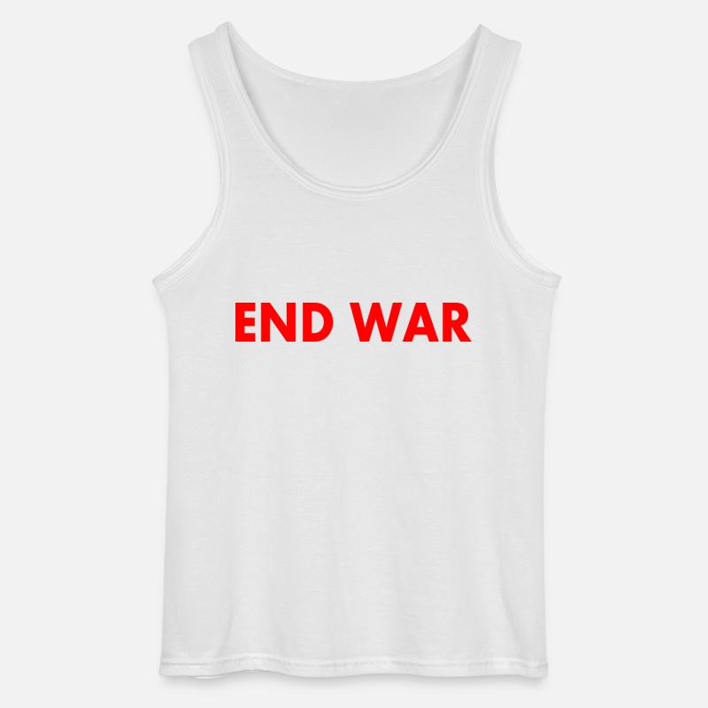 End war - Gildan Männer Tank Top - Weiß