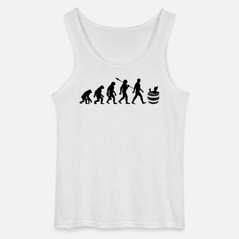 Evolution - Eisbader - Winterbaden - Eisbaden - Gildan Men’s Tank Top - white