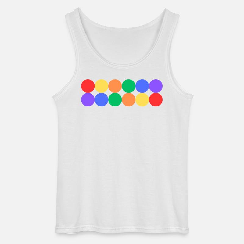 Rainbow Pride - Gildan Männer Tank Top - Weiß