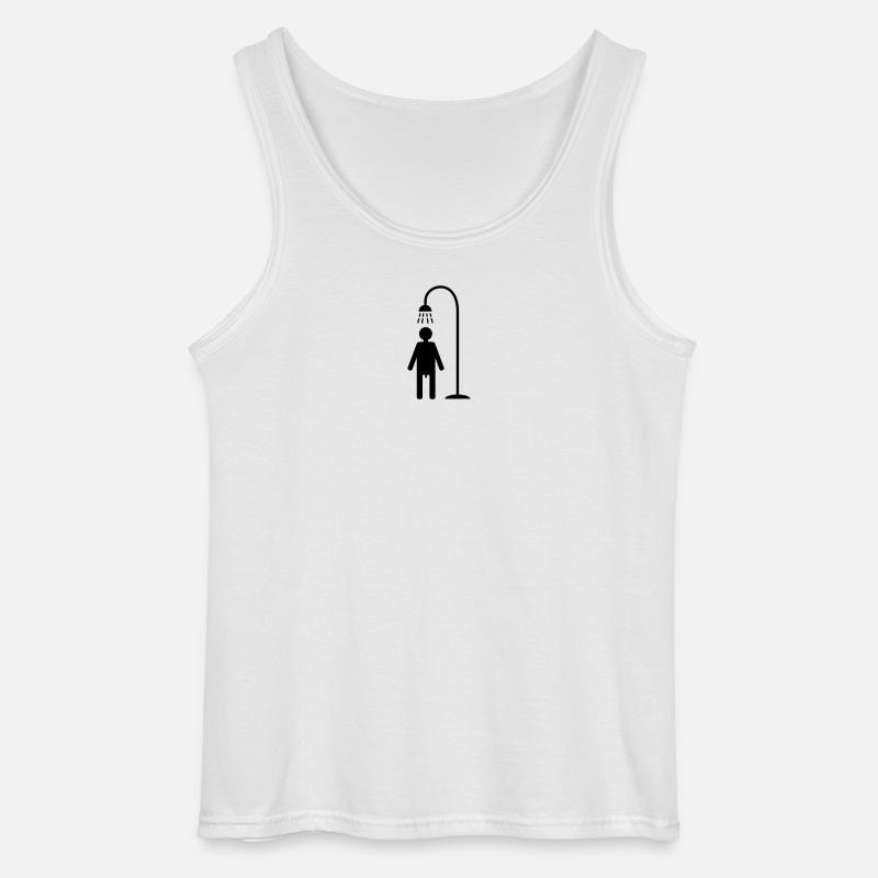 duschen hygiene lebensstil - Gildan Männer Tank Top - Weiß
