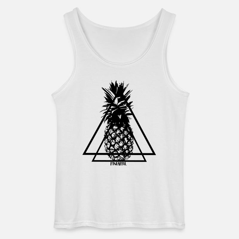 Pineapple - Gildan Männer Tank Top - Weiß