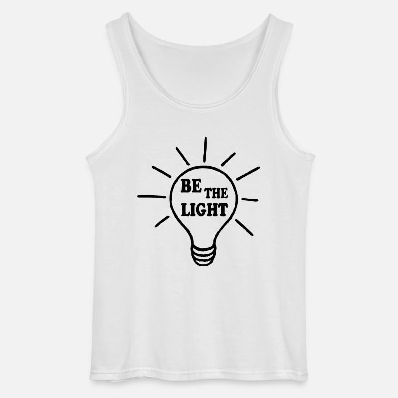 Be the light - Gildan Männer Tank Top - Weiß