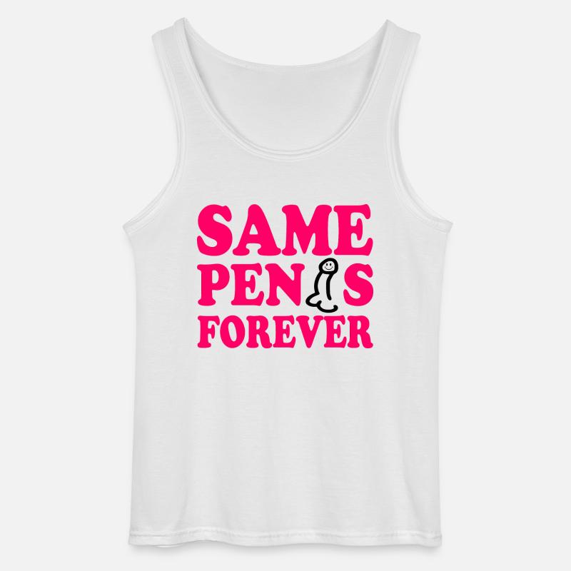 Same penis forever - Gildan Männer Tank Top - Weiß
