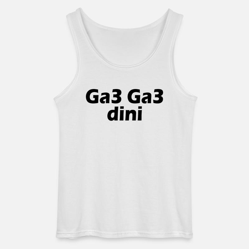 Ga3 ga3 dini - Gildan Men’s Tank Top - white