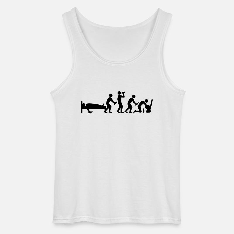 hangover_evolution - Gildan Men’s Tank Top - white
