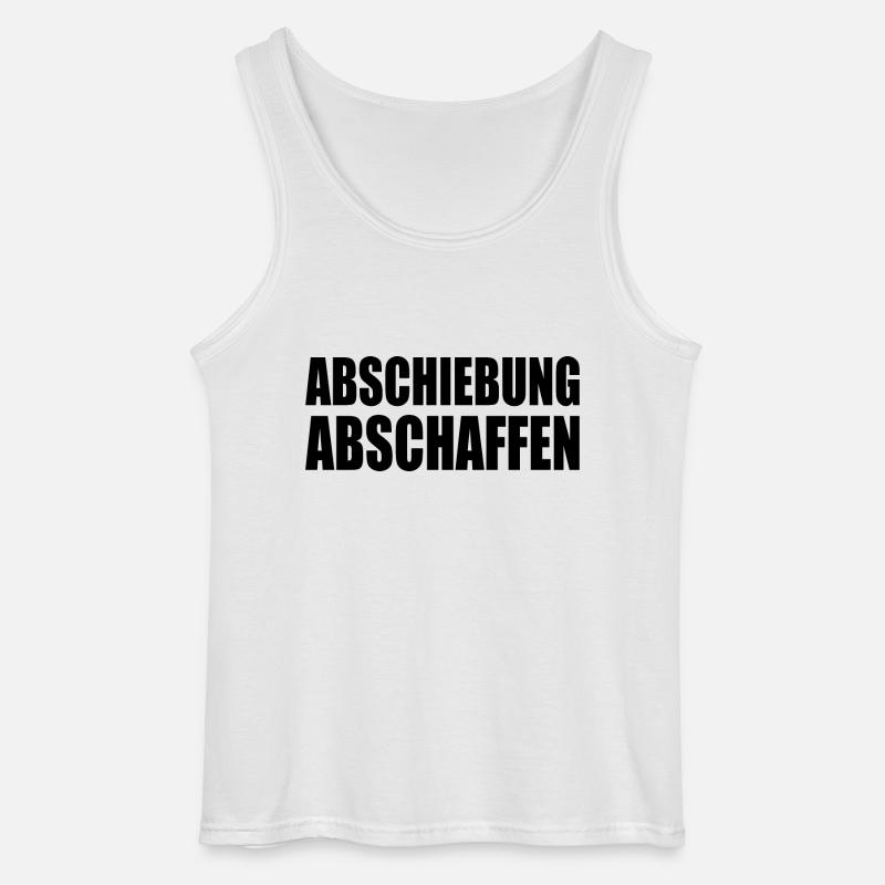 abschiebung abschaffen - Gildan Männer Tank Top - Weiß