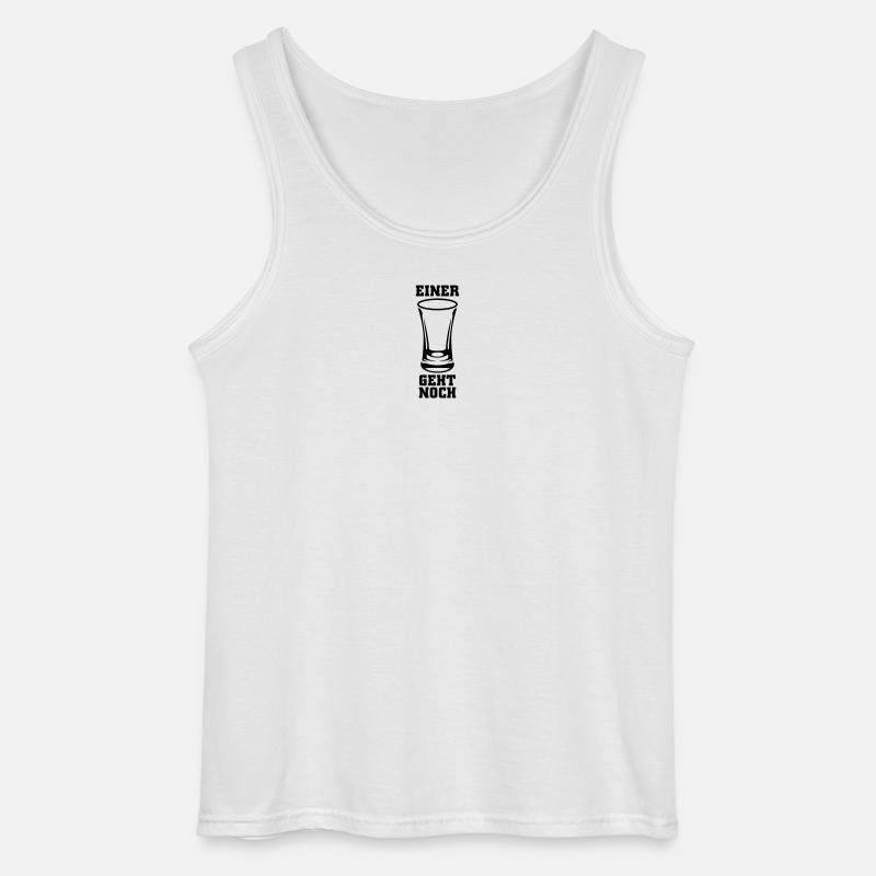 Einer geht noch Schnaps - Gildan Männer Tank Top - Weiß