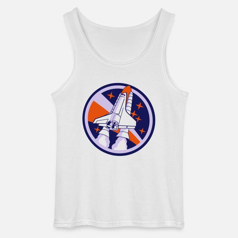 Spaceshuttle Start - Gildan Männer Tank Top - Weiß