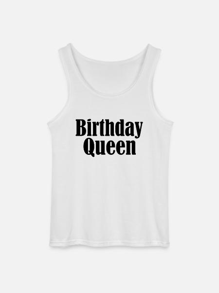 Birthday queen - Gildan Men’s Tank Top - white