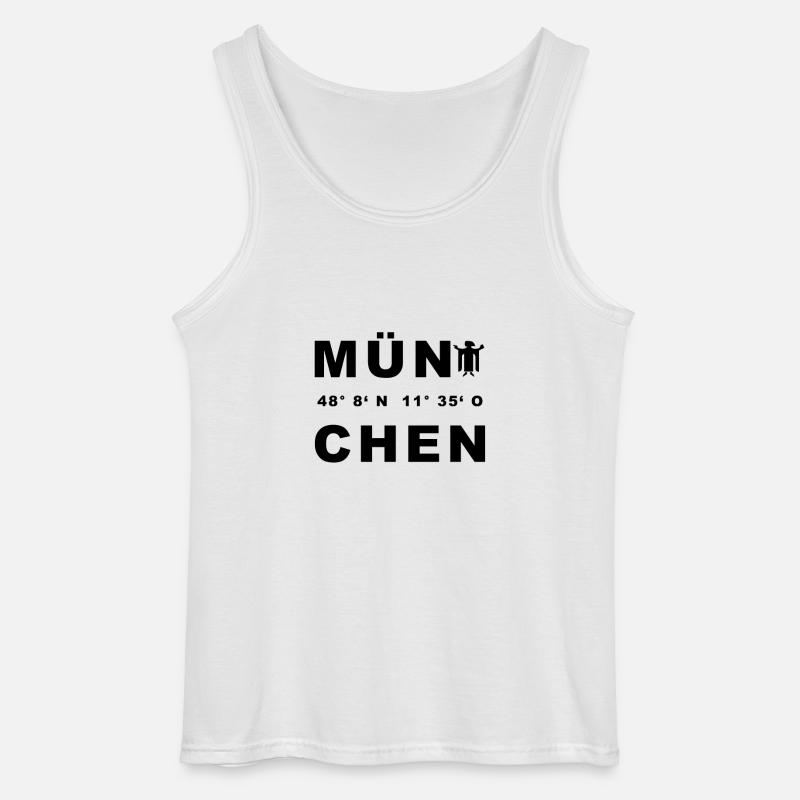 München - Gildan Männer Tank Top - Weiß