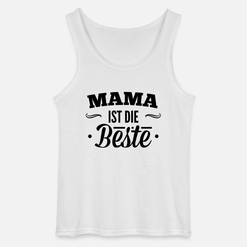 Mama ist der beste - Gildan Männer Tank Top - Weiß