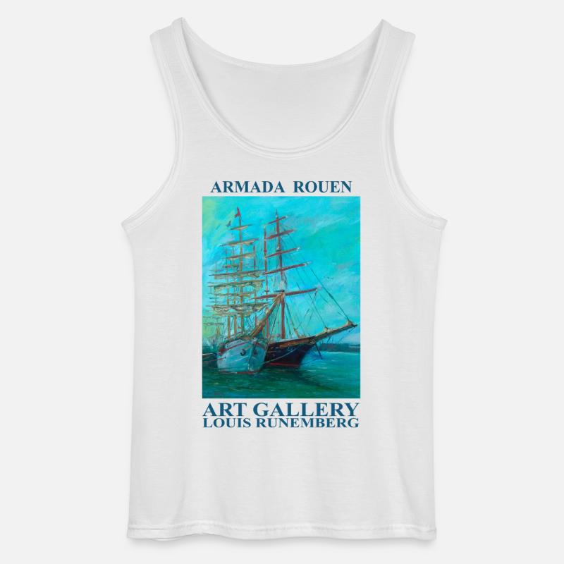 ARMADA ROUEN LOUIS RUNEMBERG - Gildan Männer Tank Top - Weiß