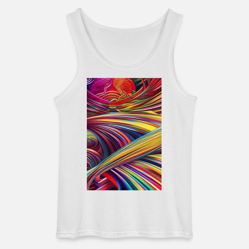 Abstrakte Kunst - Gildan Männer Tank Top - Weiß