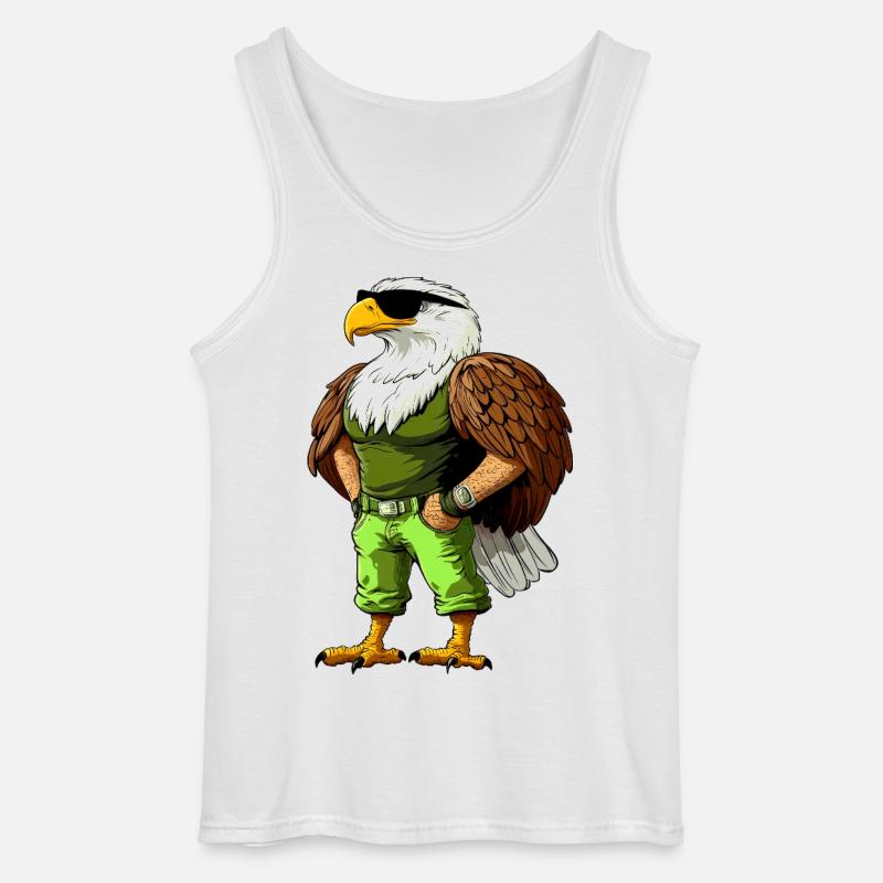 Aquila Cool - Canotta da uomo Gildan - bianco