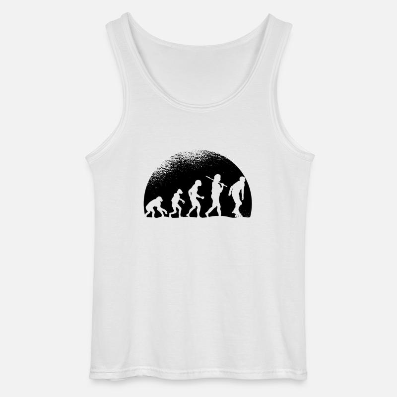 Evolution Rollschuh - Gildan Männer Tank Top - Weiß