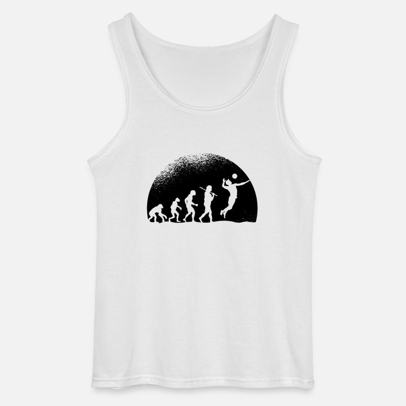 Evolution Volleyball - Gildan Männer Tank Top - Weiß