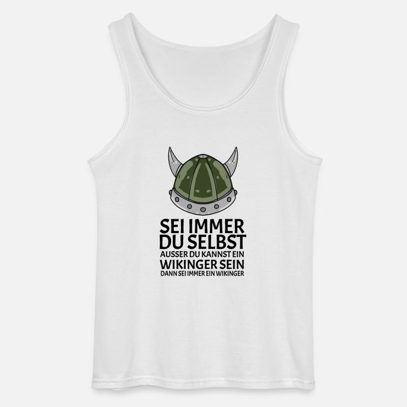 Wikinger Spruch - Gildan Männer Tank Top - Weiß