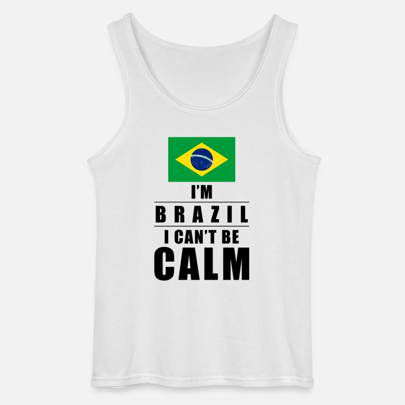 Brasilianer Spruch - Gildan Männer Tank Top - Weiß