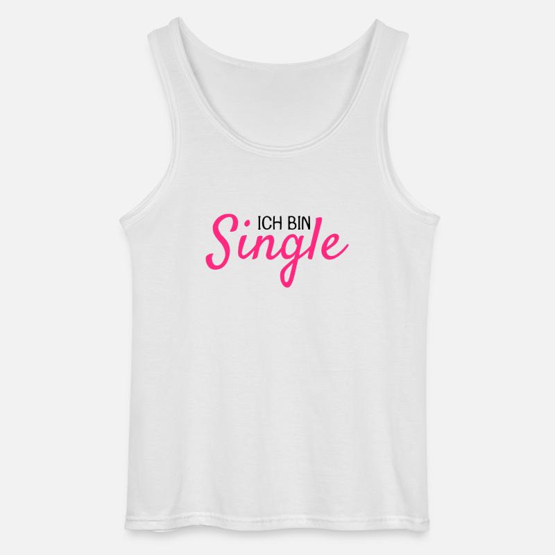 Ich bin Single - Gildan Männer Tank Top - Weiß