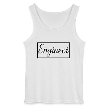 Ingenieur Stolzer Diplom-Ingenieurstudent - Gildan Männer Tank Top - Weiß - Vorne - AI Model Male 185 dark (185cm)