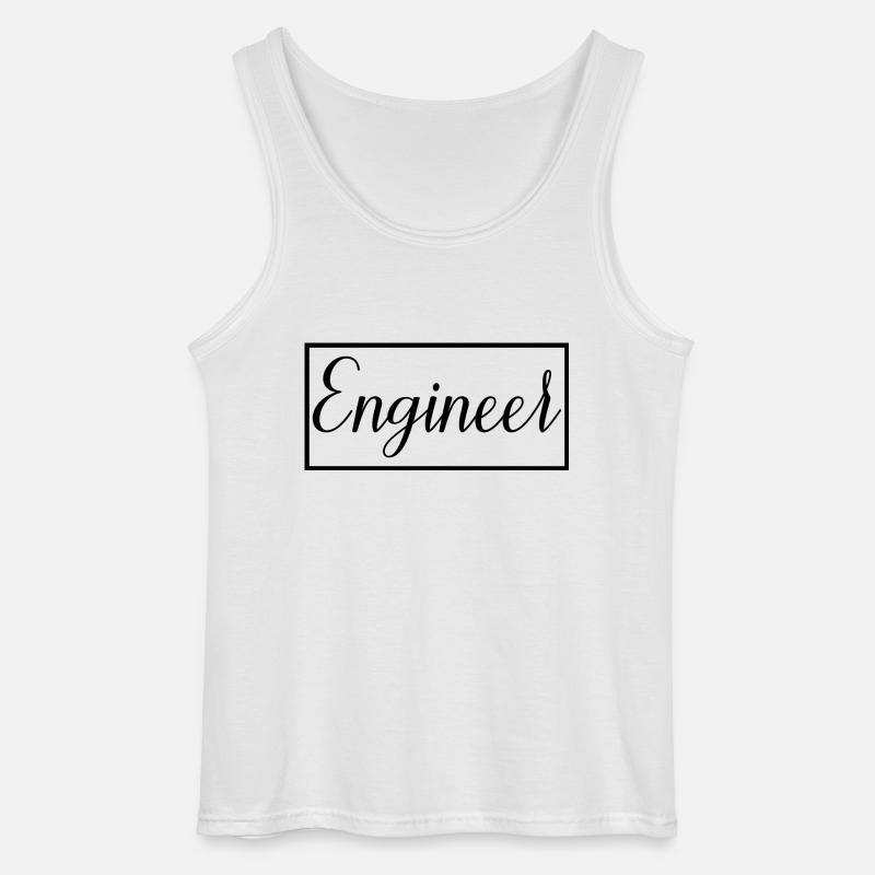 Engineer Proud Graduated Engineering Student - Gildan Men’s Tank Top - white