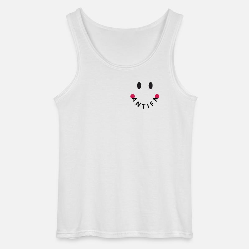 Friendly Antifa Original - Gildan Männer Tank Top - Weiß