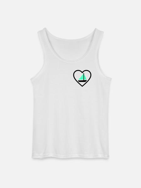 Cuore Vela – Passione Navigazione - Gildan Men’s Tank Top - white