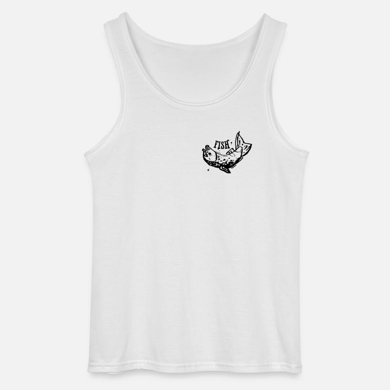 Fisch - Gildan Männer Tank Top - Weiß