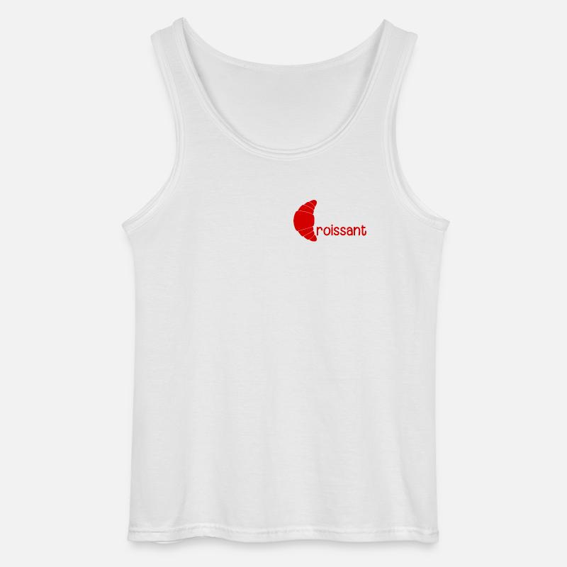 Croissant - Gildan tanktop til mænd - hvid