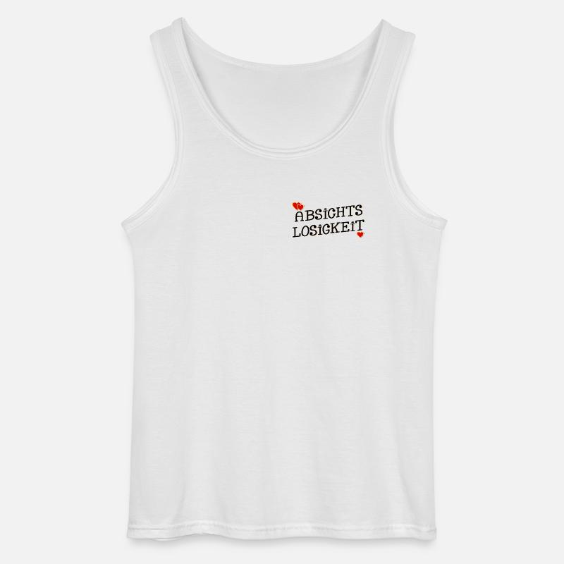 ABSICHTSLOSIGKEIT HERZ - Gildan Männer Tank Top - Weiß