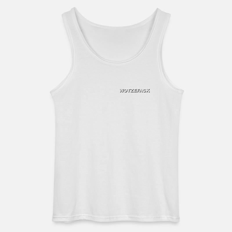 Wotzefack - Gildan Männer Tank Top - Weiß
