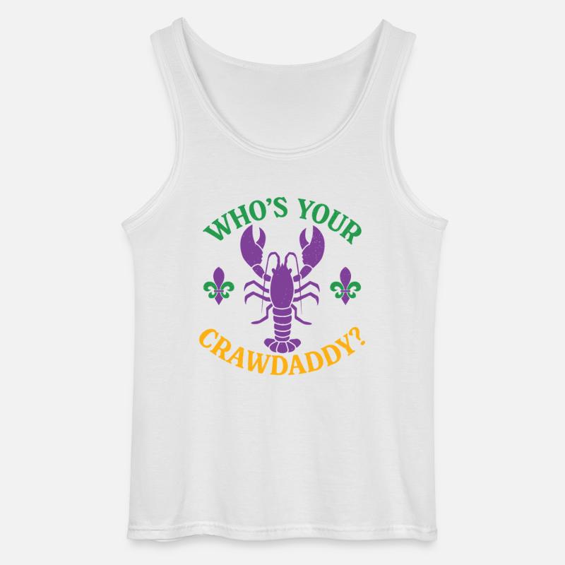 Wer ist dein Crawdaddy - Gildan Männer Tank Top - Weiß