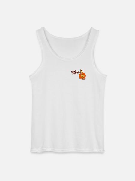 Pumpkin The Riot Duck - Gildan Männer Tank Top - Weiß