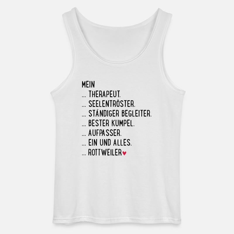 rottweiler - Gildan Männer Tank Top - Weiß