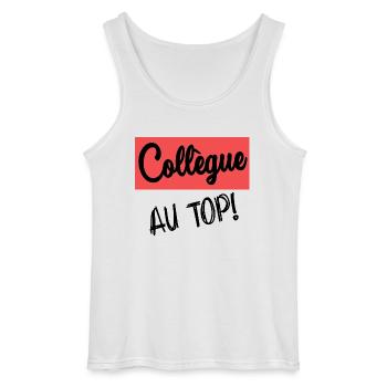 KOLLEGE. ANFANGEN. RUHESTAND - Gildan Männer Tank Top - Weiß - Vorne - AI Model Male 185 dark (185cm)