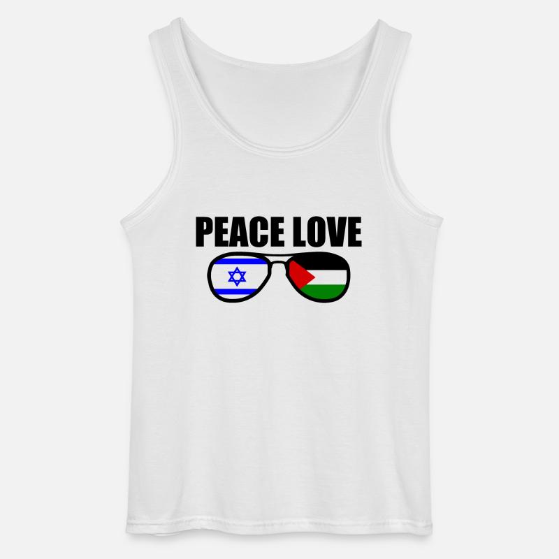 Pace per la Palestina Libera Israele - Canotta da uomo Gildan - bianco