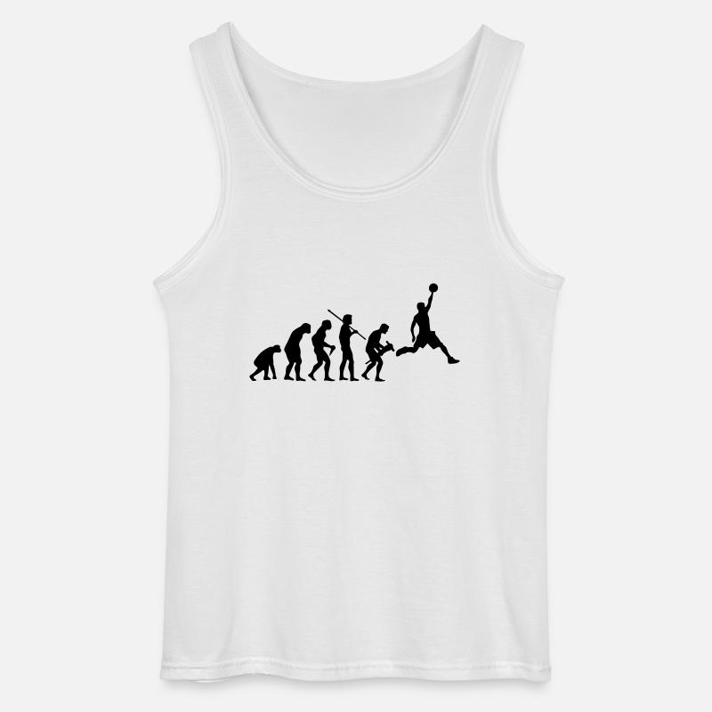 BASKETBALL EVOLUTION - Gildan Männer Tank Top - Weiß
