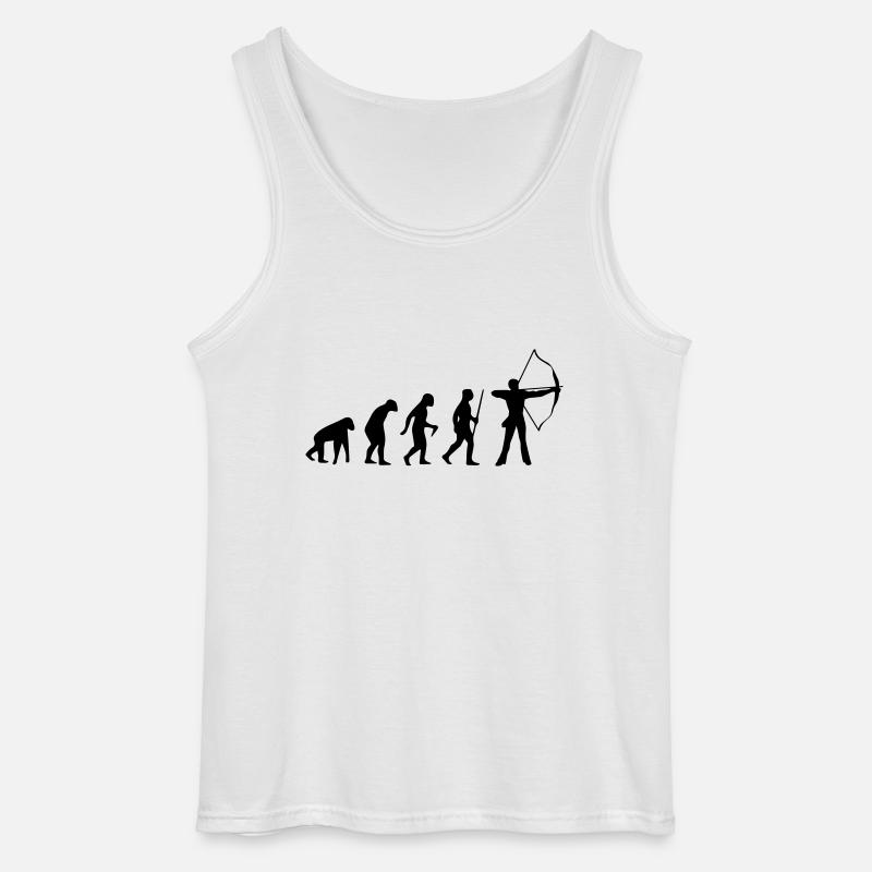 BOGENSCHIESSEN EVOLUTION! - Gildan Männer Tank Top - Weiß
