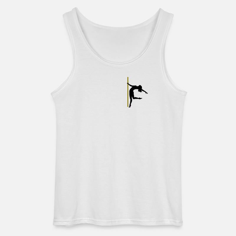 Die Silhouette einer Poledancerin - Gildan Männer Tank Top - Weiß