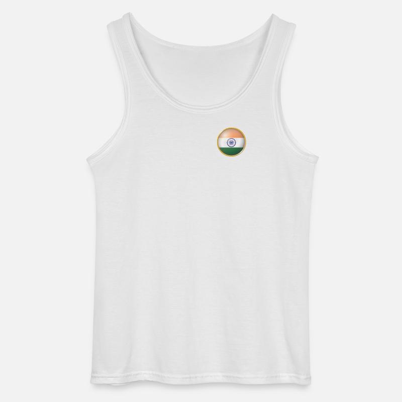 Indien Emblem - Gildan Männer Tank Top - Weiß