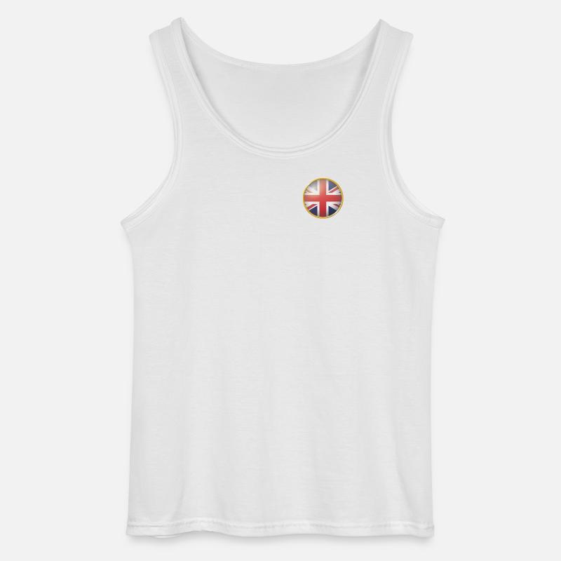 Großbritannien Emblem - Gildan Männer Tank Top - Weiß