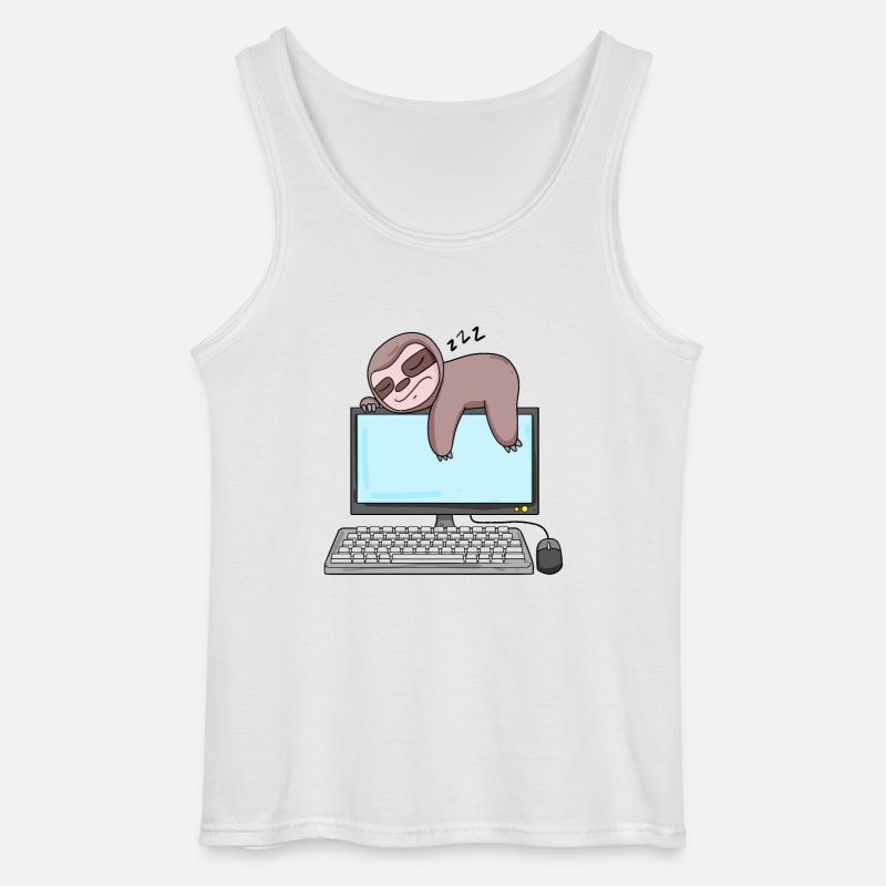 Computer Nerd Programmierer Geschenk - Gildan Männer Tank Top - Weiß