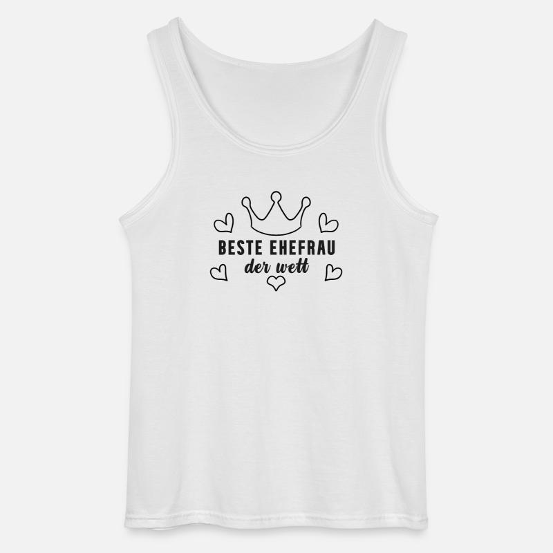 Beste Ehefrau Geschenk - Gildan Männer Tank Top - Weiß