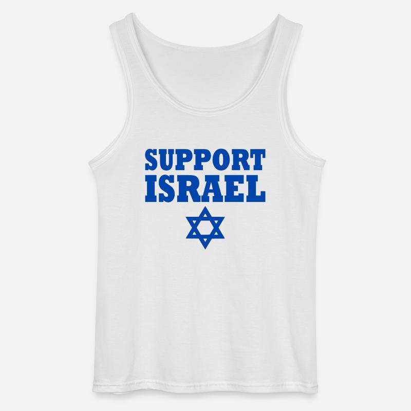 Support israel - Gildan Männer Tank Top - Weiß