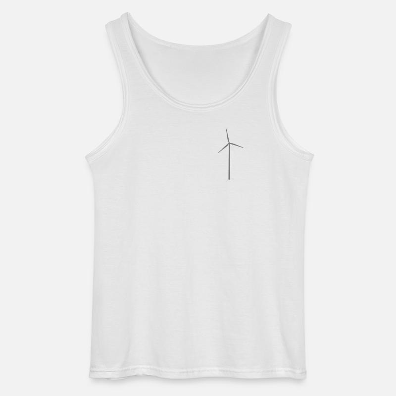 Windmill Windmill Wind Turbine - Gildan Men’s Tank Top - white