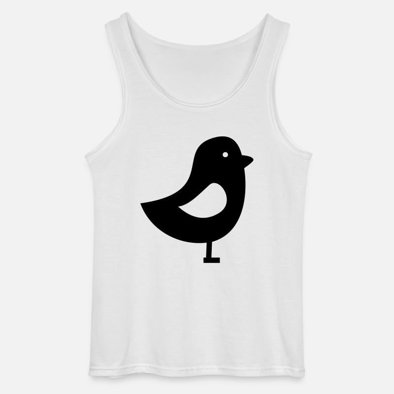 Vogel - Gildan Männer Tank Top - Weiß