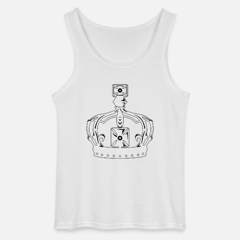 KRONENS ARV - Gildan tanktop til mænd - hvid